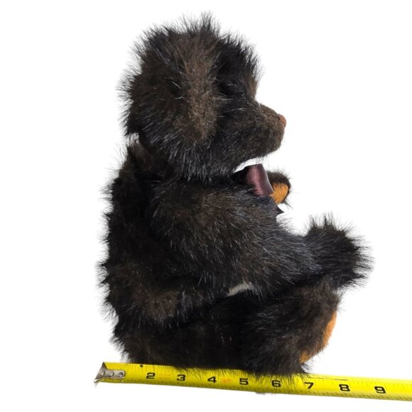 Black Jointed teddy Bear by Lorraine Ganz Cottage‎ Collectibles Shake it / noise - Picture 2 of 13